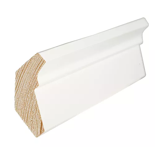 Taklist furu profilert hvit bomull S0502-Y 21x58 mm