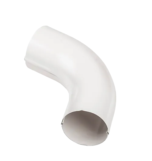 Bend stål 75 mm hvit