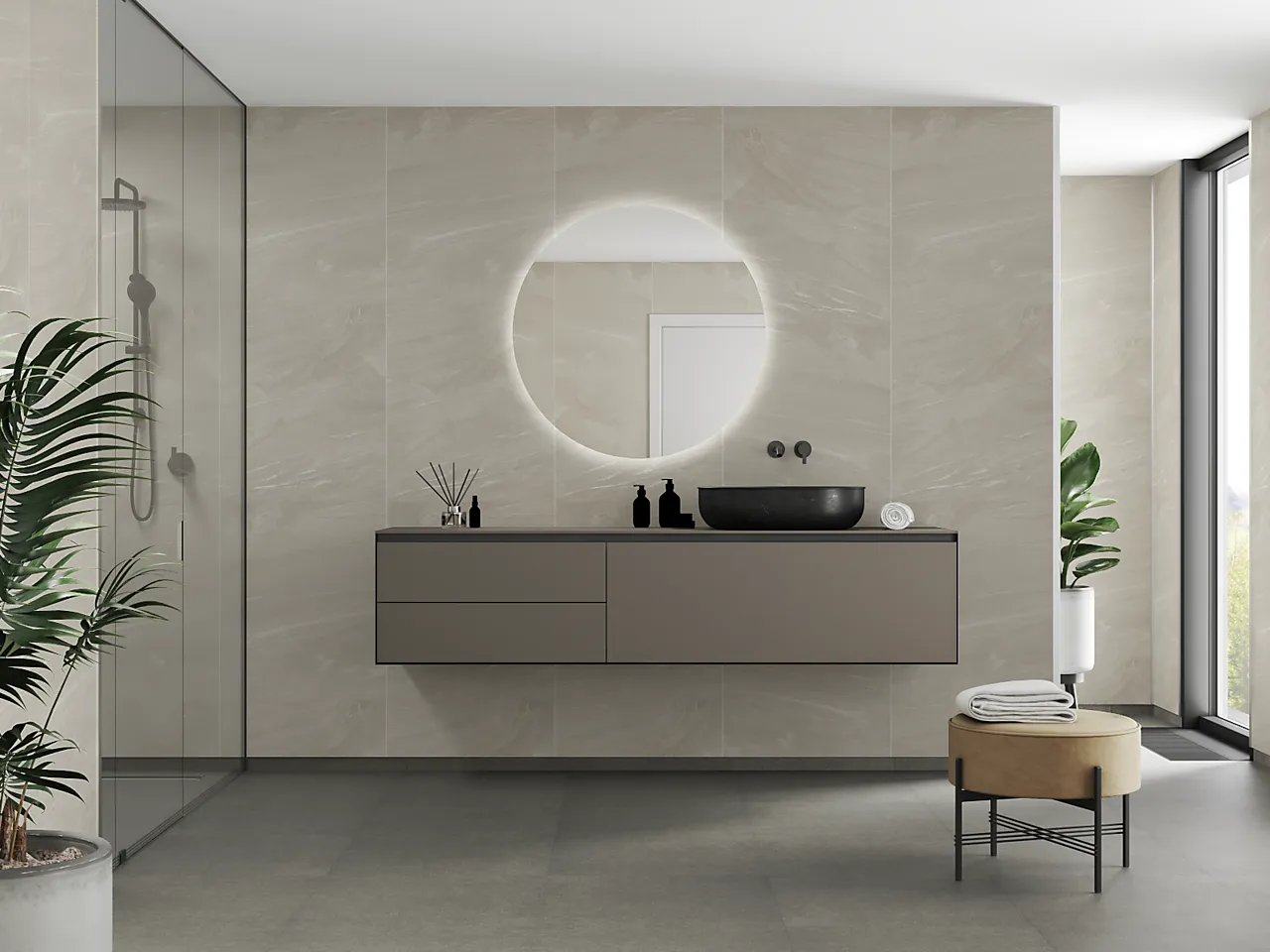 Badersomspanel 4008m10 beige stone 60x240cm 10x620x2400