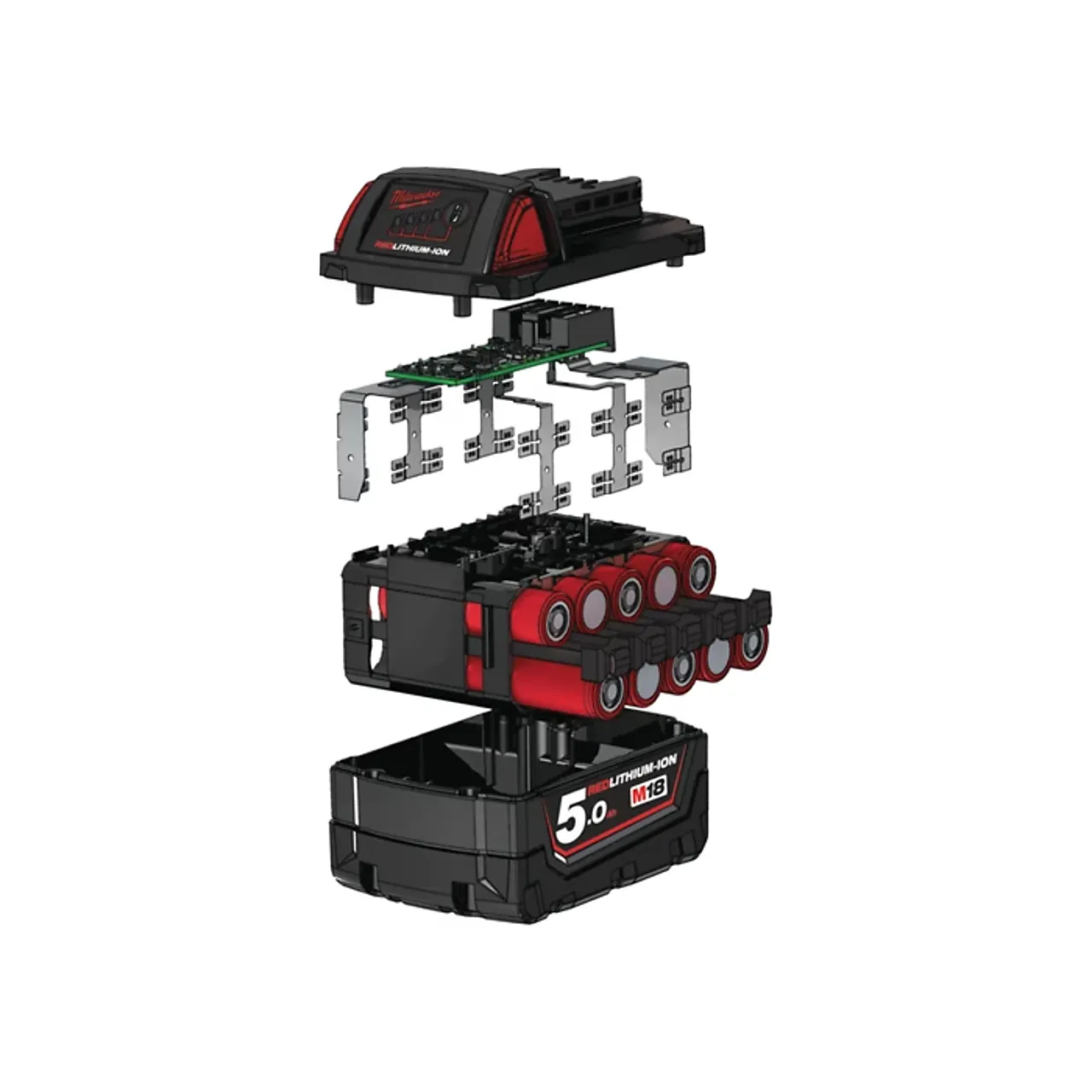 Milwaukee batterisett M18 5,0 Ah REDLITHIUMION null - null - 2 - Miniatyr
