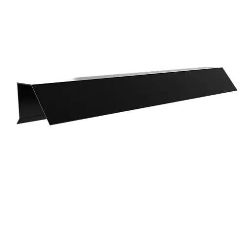 Vindskibeslag til takrenne 0,6 mm 2500 mm sort