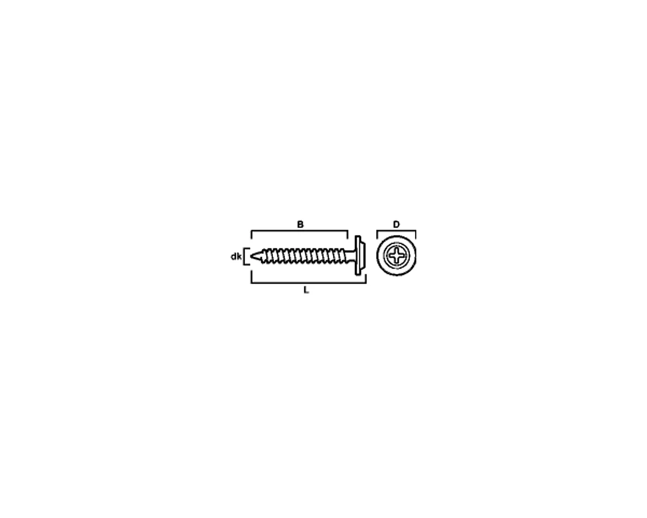 Montasjeskruer skarp spiss 4,2x13 mm 1000 stk null - null - 3 - Miniatyr