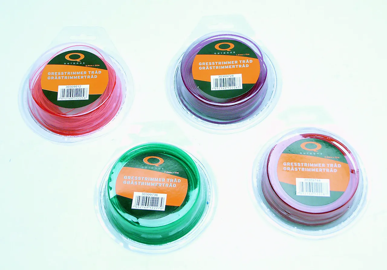 Kuttetråd til gresstrimmer 0,9 mm x 20 meter Kuttetråd til gresstrimmer 0,9 mm x 20 meter