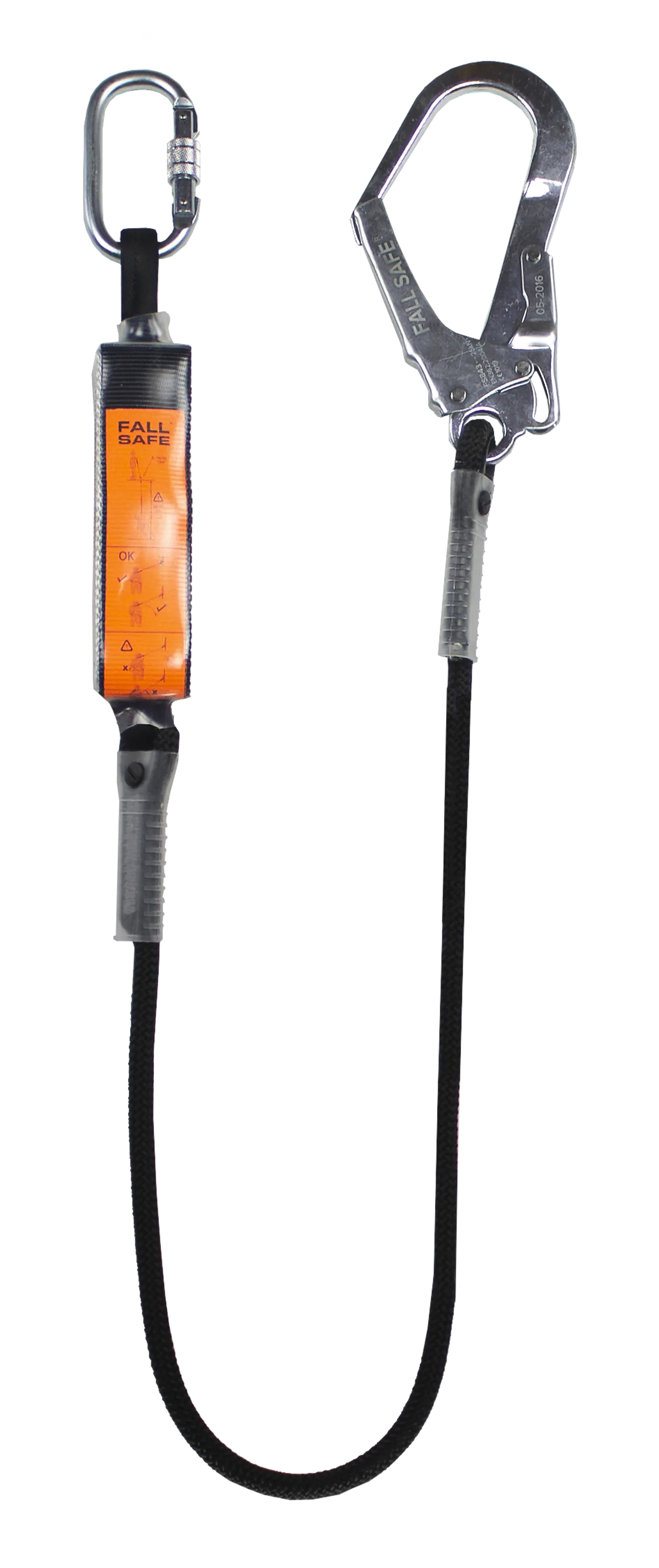 Falldemperline med stillaskrok 1,5 meter