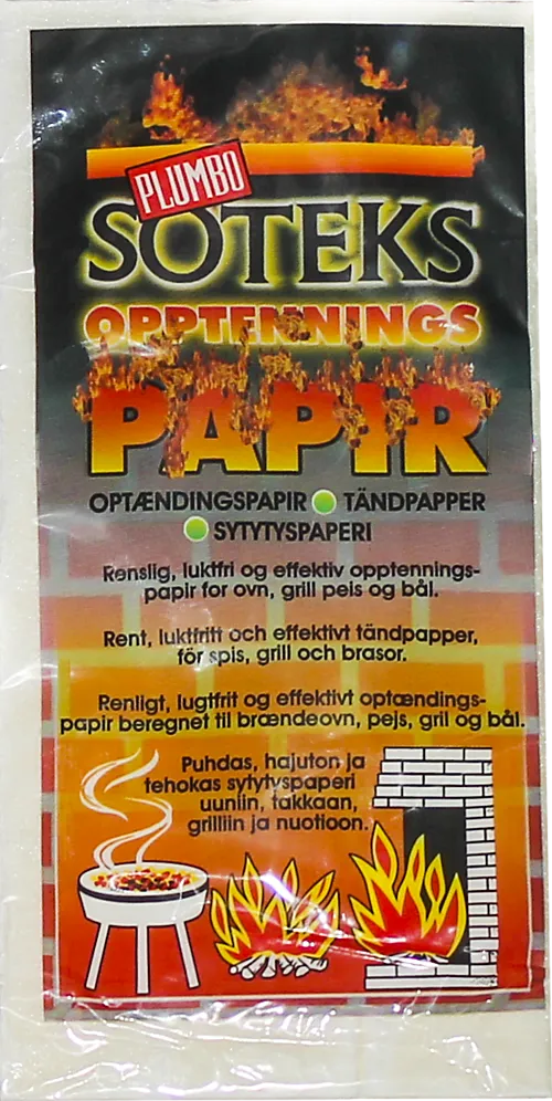 Opptenningspapir soteks 18 stk