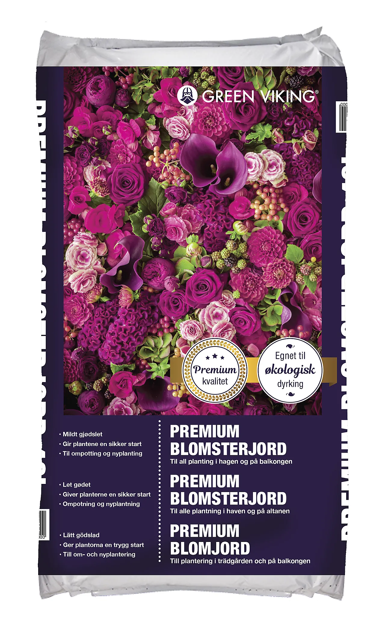 Blomsterjord premium 40l green viking