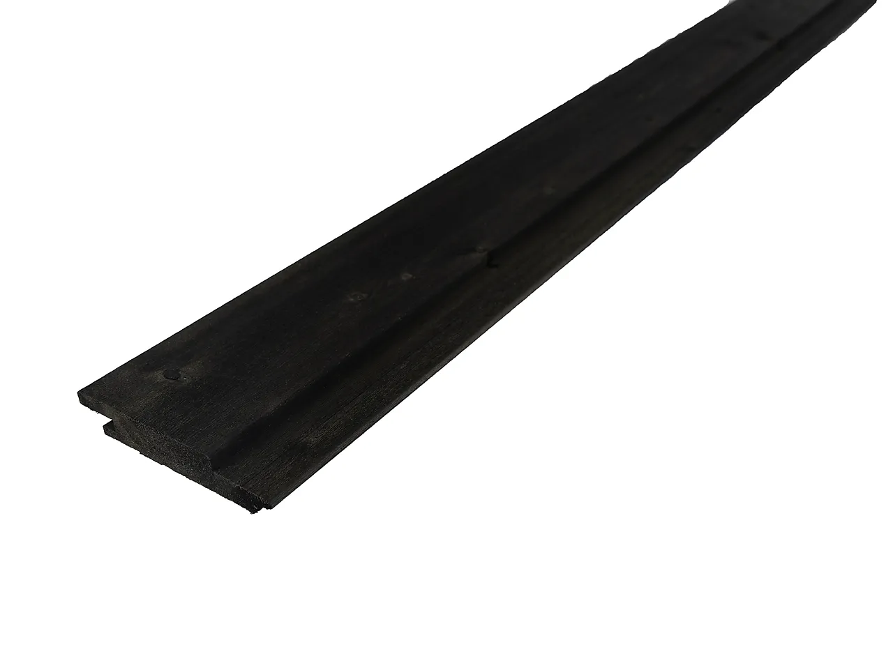 Kledning dobbelfals rettkant 22x123 mm svart