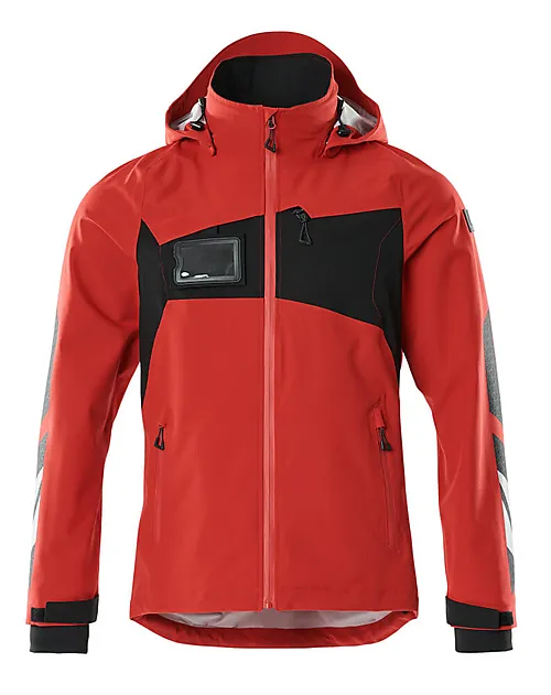 Skalljakke 18001 rød/svart 2xl vanntett