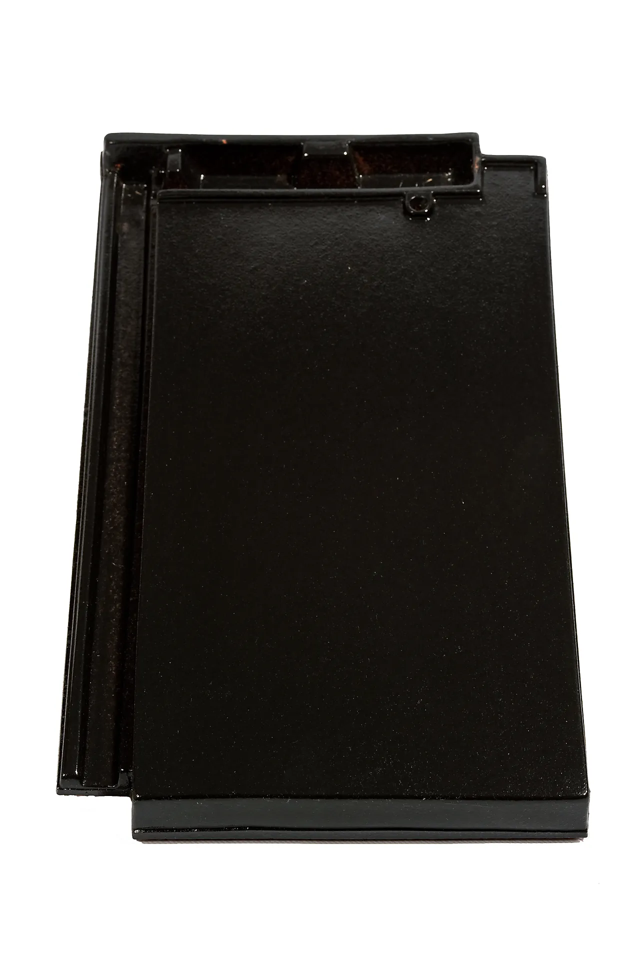 Taktegl domino sort glassert skarpnes finesse null - null - 2 - Miniatyr