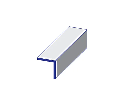 Vinkellist PVC hvit 20x20x2600 mm