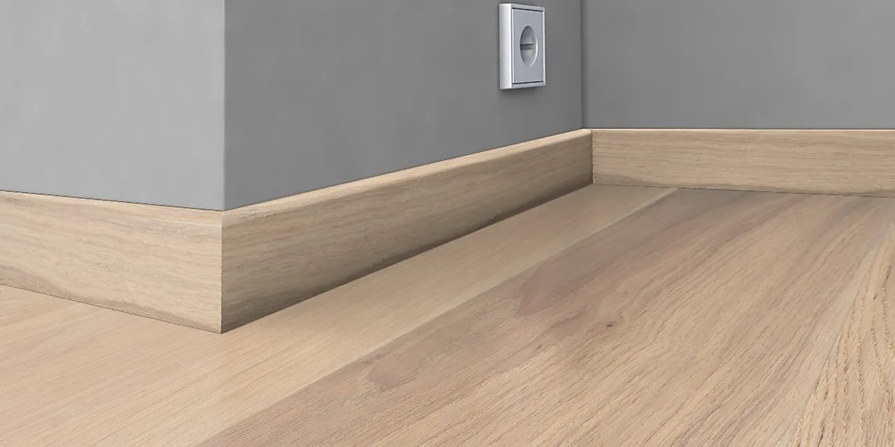 Gulvlist finèrt 16x60 mm eik valois null - 16x60 - 2 - Miniatyr