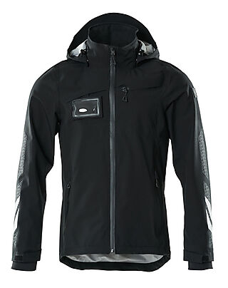 Skalljakke med lys front, lav vegg