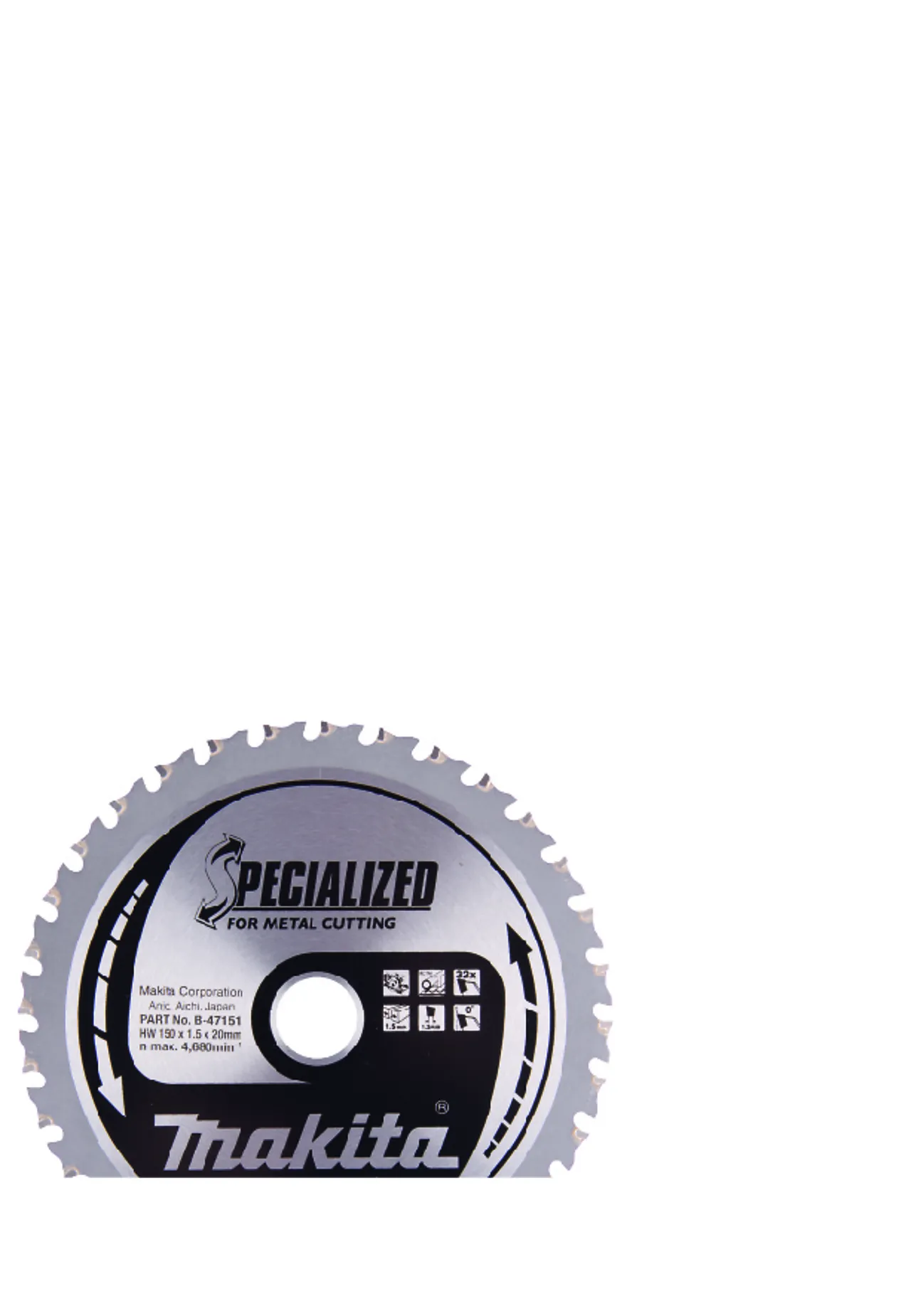 Sirkelsagblad for metall 150x20 mm 32T