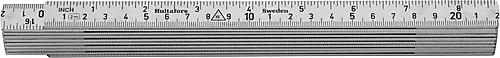 Tommestokk alum a61-2-10 metris/tomme hultafors