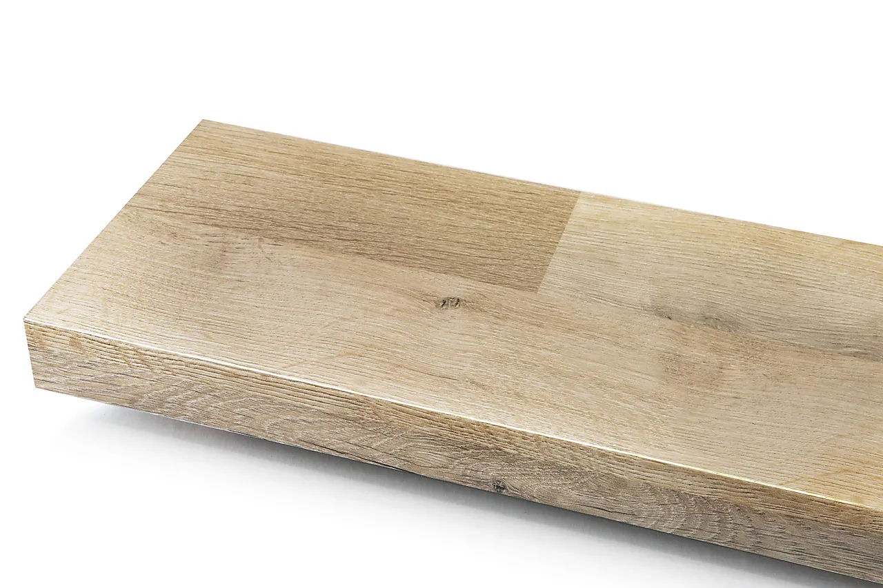 Benkeplate eik natural rettkant 26x610x3020 mm null - null - 2 - Miniatyr
