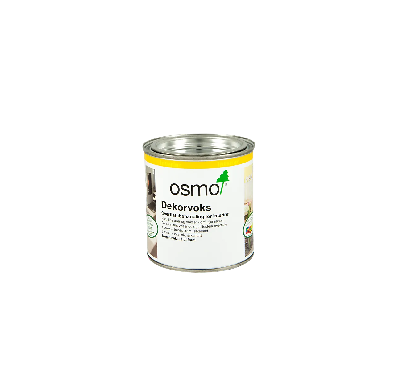 Dekorvoks transparent 3111 0,375 liter Hvit Dekorvoks transparent 3111 0,375 liter Hvit