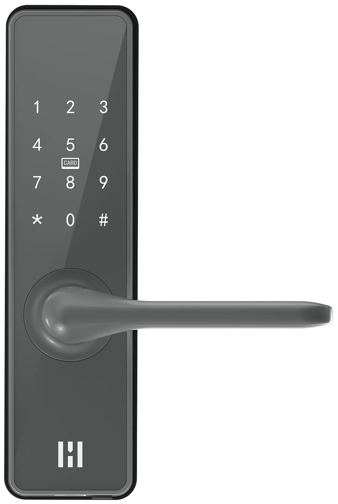 Elektronisk dørlås med kode antrasittgrå