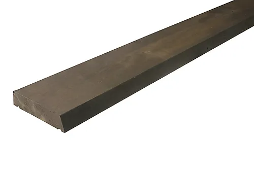 Altanrekke furu flat 34x145 mm grå