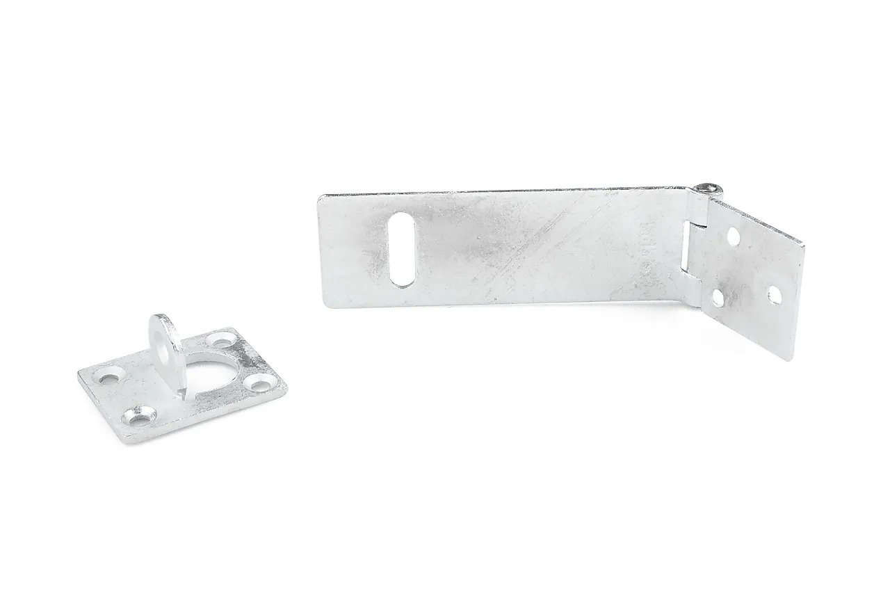 Haspe for hengelås varmgalvanisert stål 115 mm Haspe for hengelås varmgalvanisert stål 115 mm