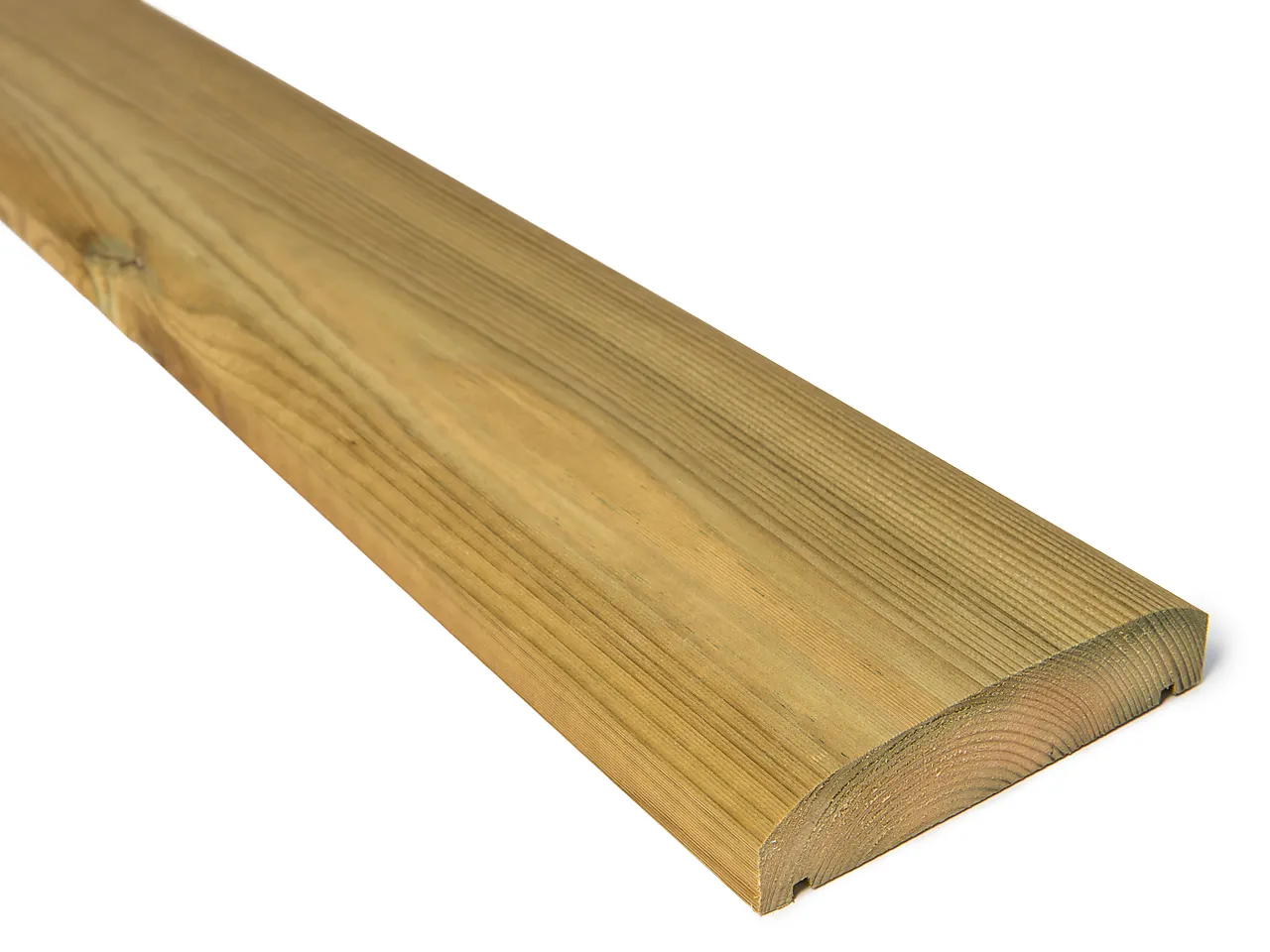 Altanrekke CU-impregnert furu flat rillet 34x145 mm Altanrekke CU-impregnert furu flat rillet 34x145 mm