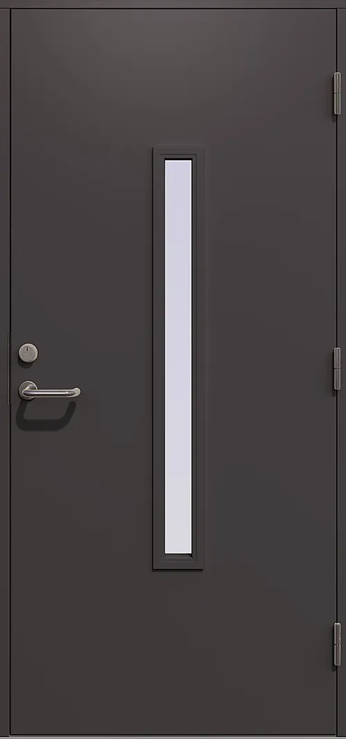Ytterdør Herakles 90 x 210 cm høyrehengslet mørk grå