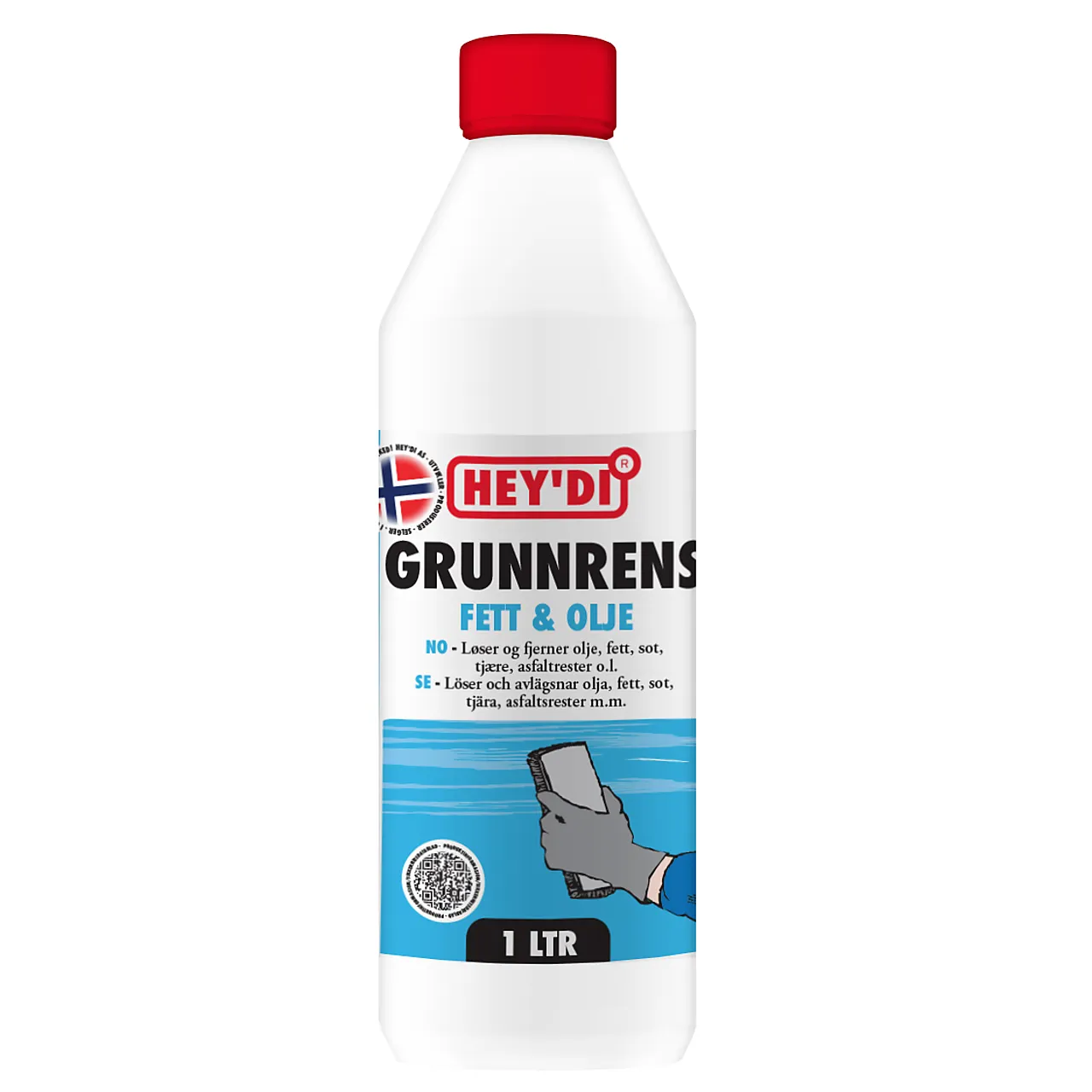 Grunnrens 1 liters flaske avfetning Grunnrens 1 liters flaske avfetning