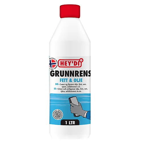 Grunnrens 1 liters flaske avfetning