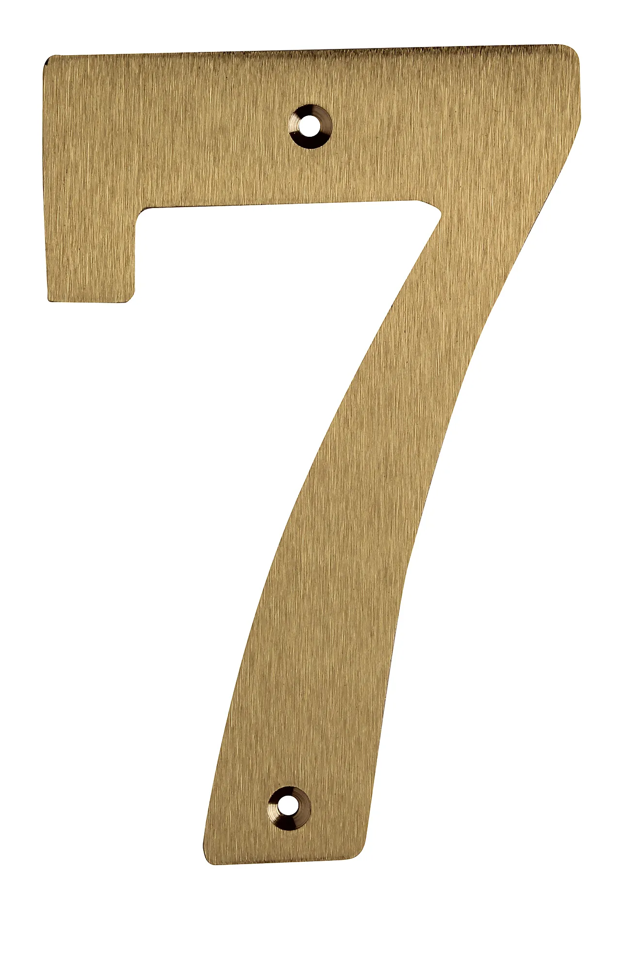 Husnummer matt messing 7-tall 140 mm Husnummer matt messing 7-tall 140 mm