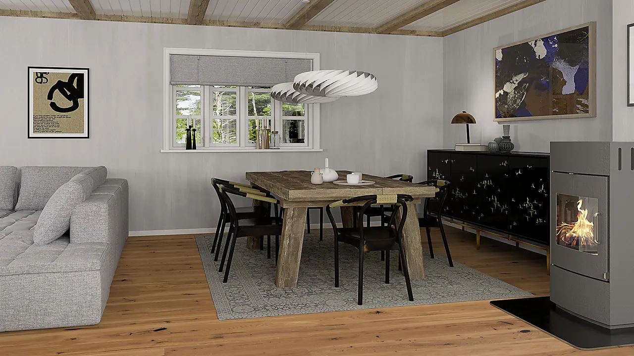 Boen parkett Eik Espressivo Castle oljet og børstet null - null - 3 - Miniatyr