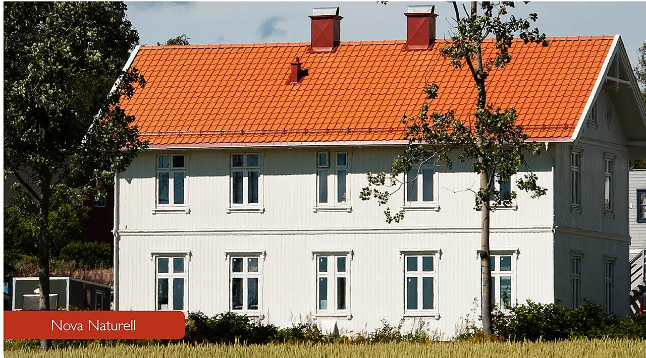 Takstein bmi nova naturell normalstein naturell rød null - Normalstein - 2 - Miniatyr