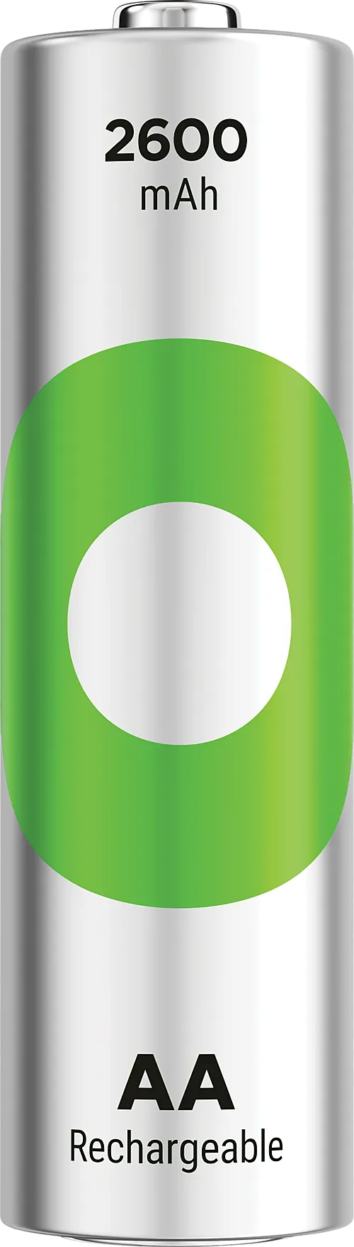 Batteri ladbar nimh aa 2600mah 4pk gp recyko 4-pakk paper box