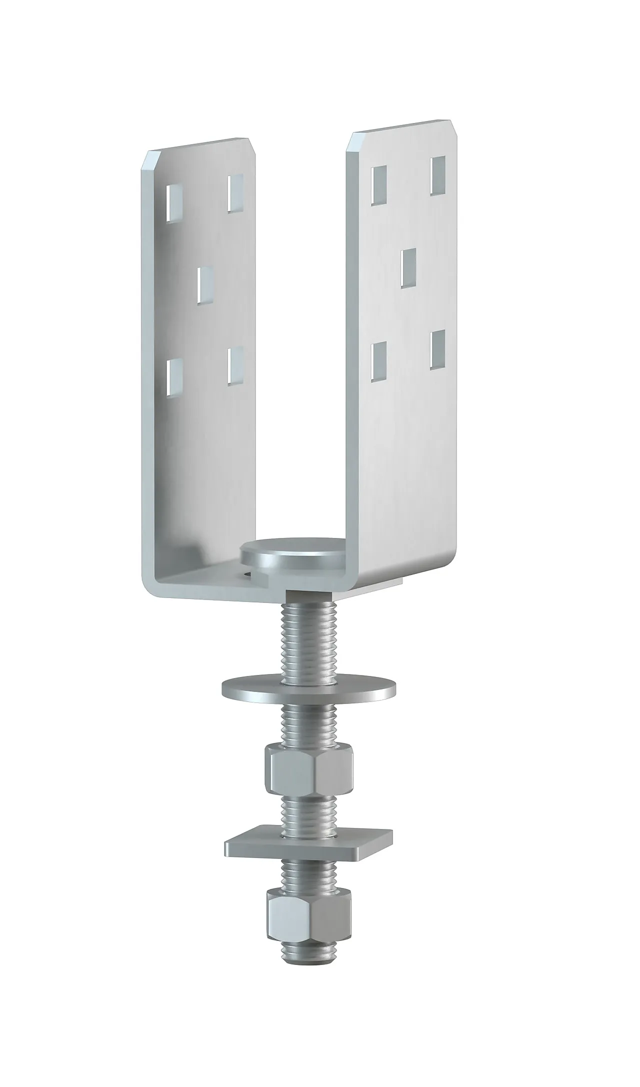 Jordskrue topp stolpeholder justerbar 40-60 mm Jordskrue topp stolpeholder justerbar 40-60 mm