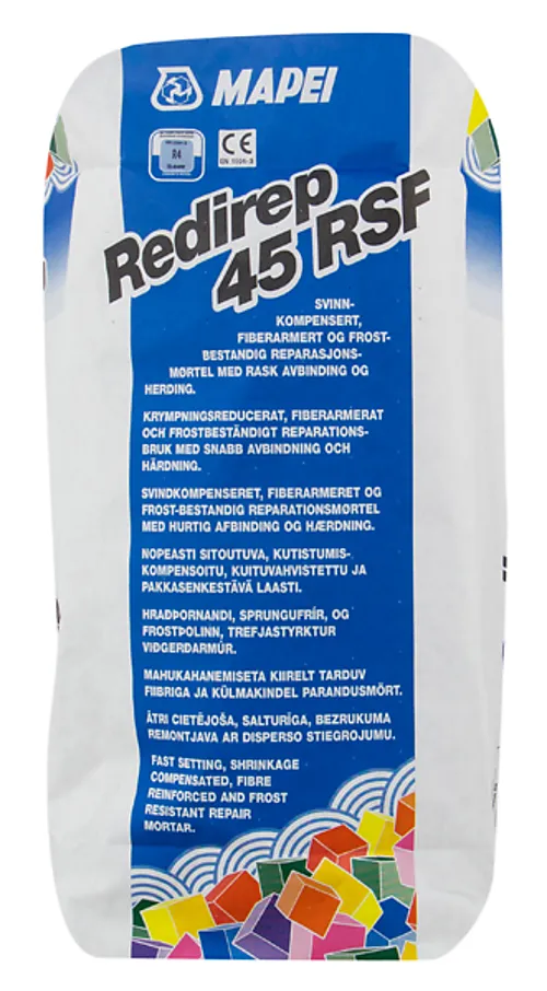 Mørtel reparasjon redirep 45 rsf 25 kg
