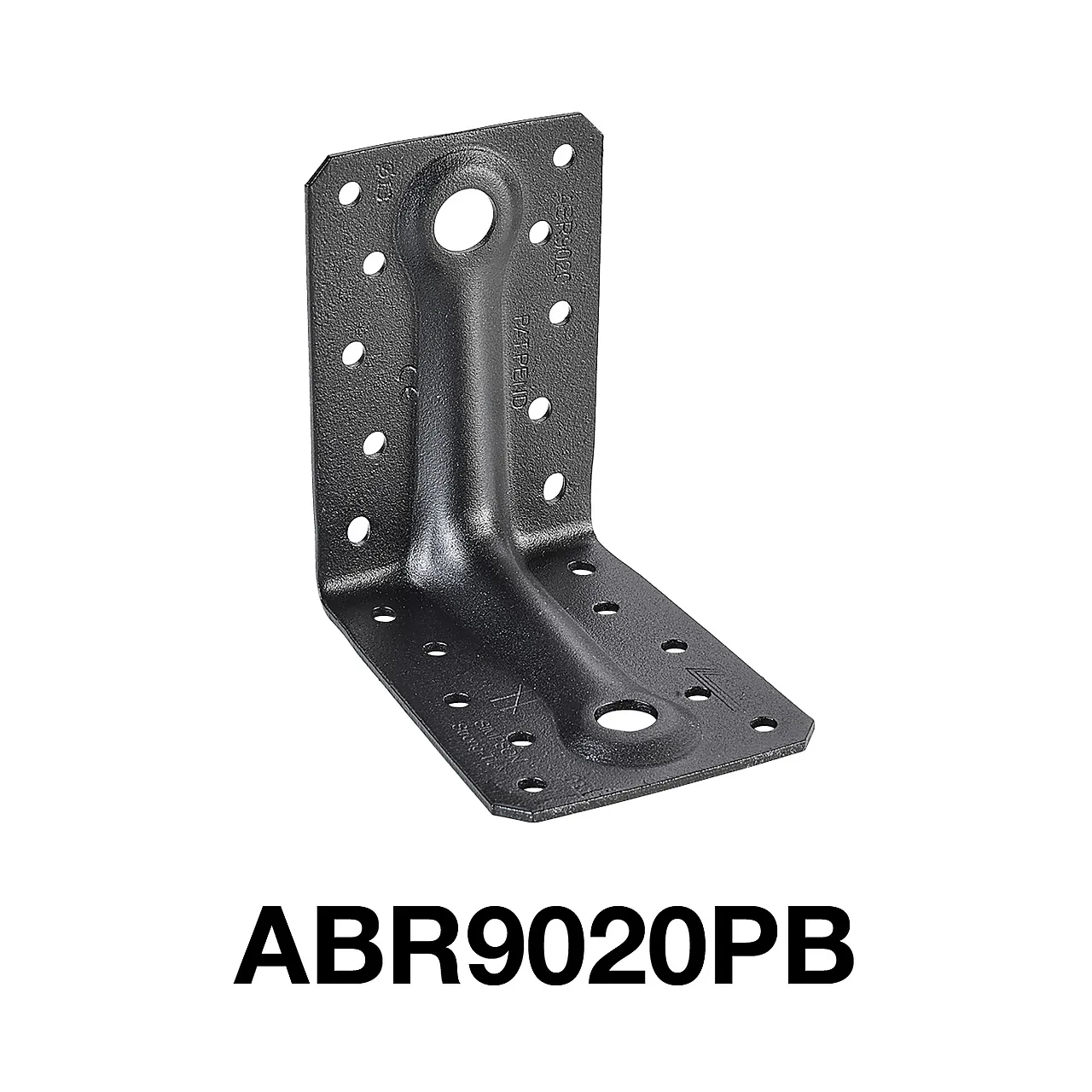 Vinkelbeslag 88x88x65 mm Sort