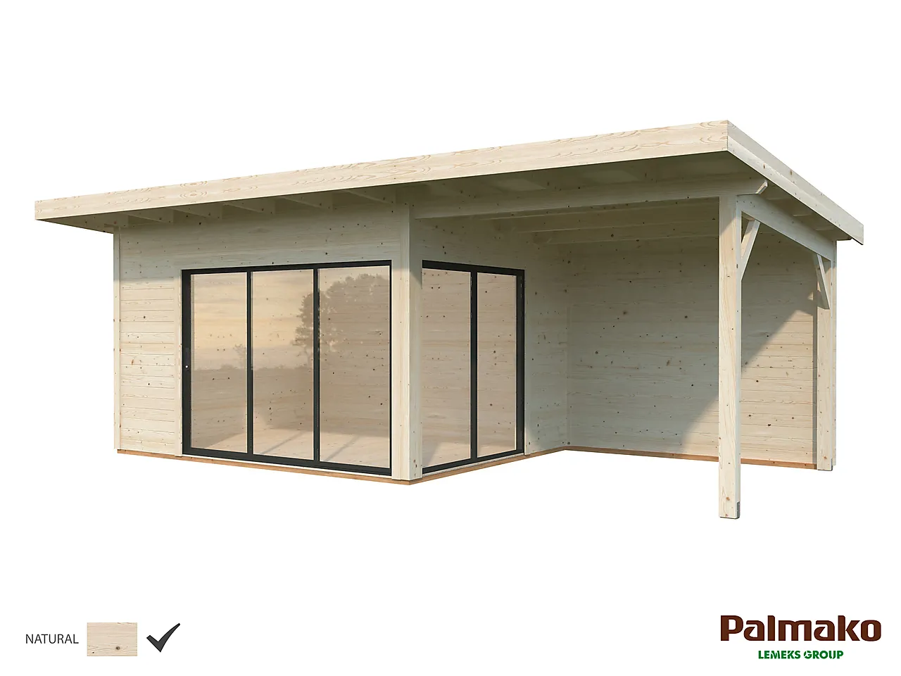 Hagestue Andrea 44 mm slide+ 11,2+7,9 m2 null - null - 2 - Miniatyr