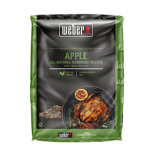 Weber pellets eple 8 kg pose