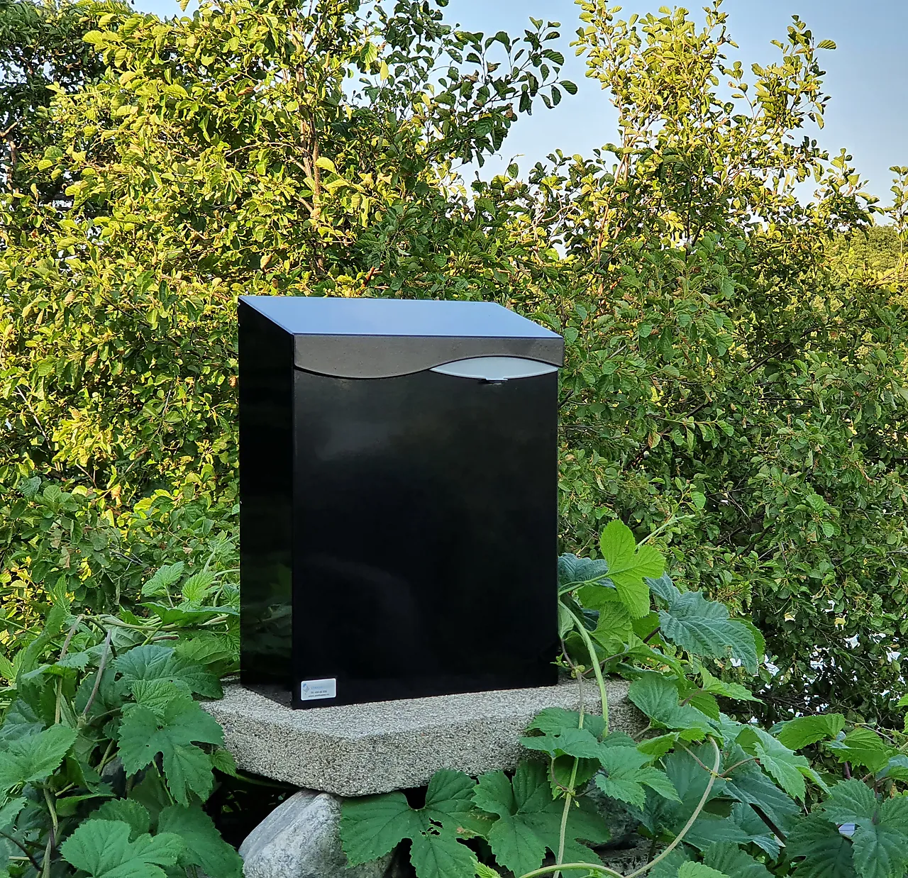 Postkasse formfin sort med lås null - null - 2 - Miniatyr