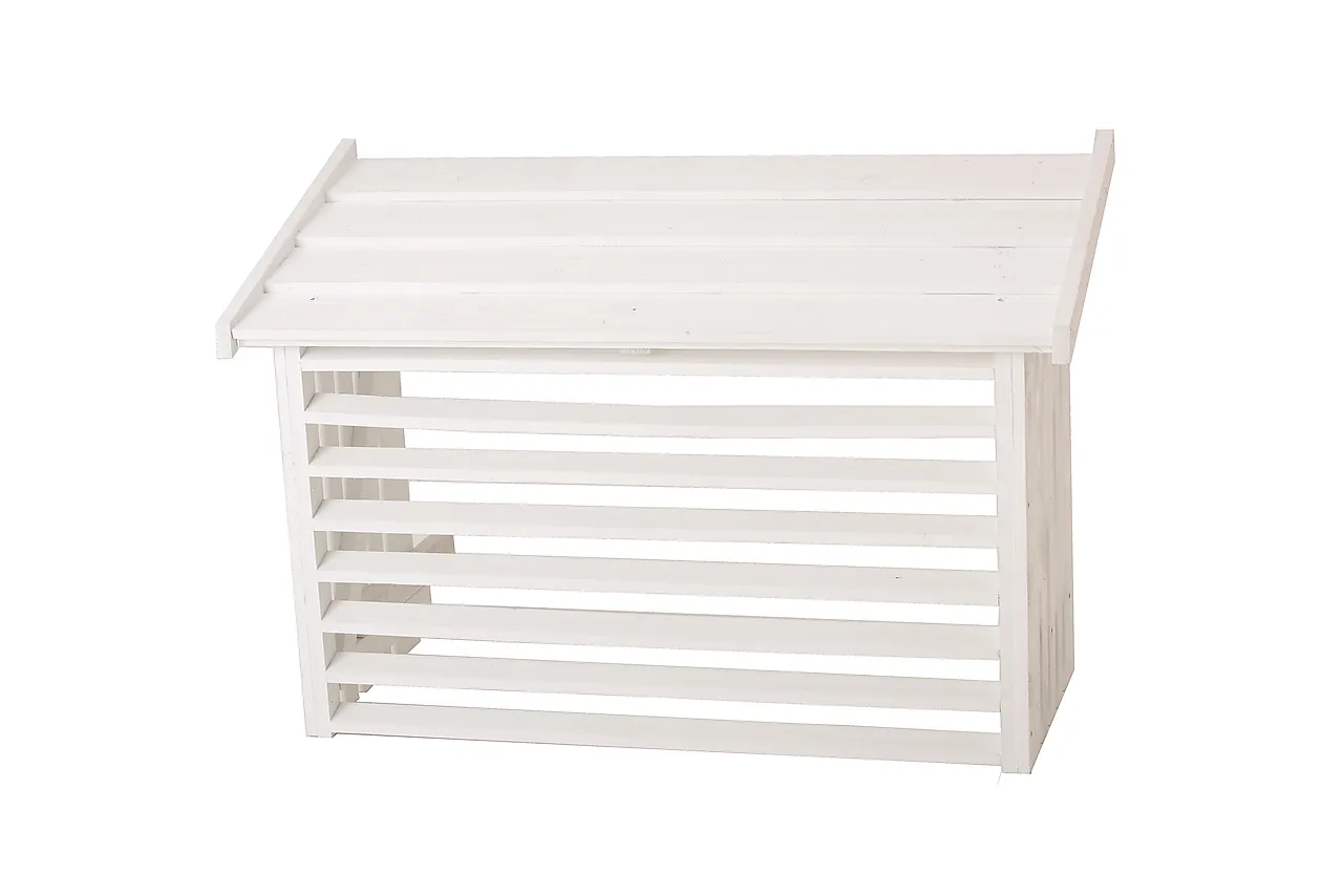 Varmepumpehus hvit Varmepumpehus hvit