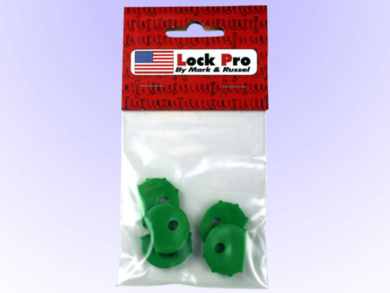 Nøkkelkappe grønn 5-pk gds