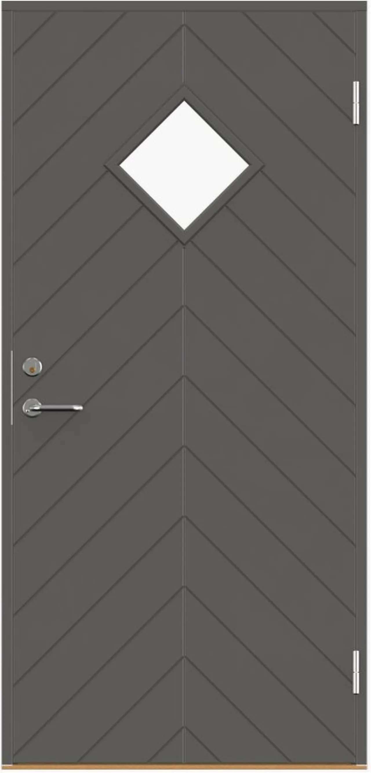 Dørsett yd p-1400 8x20v mørk grå ncs s7000-n klart glass Dørsett yd p-1400 8x20v mørk grå ncs s7000-n klart glass