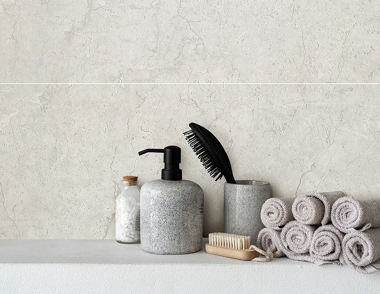 BerryAlloc wall&water-santorini marmor 60x30 s, lys grå null - null - 2 - Miniatyr