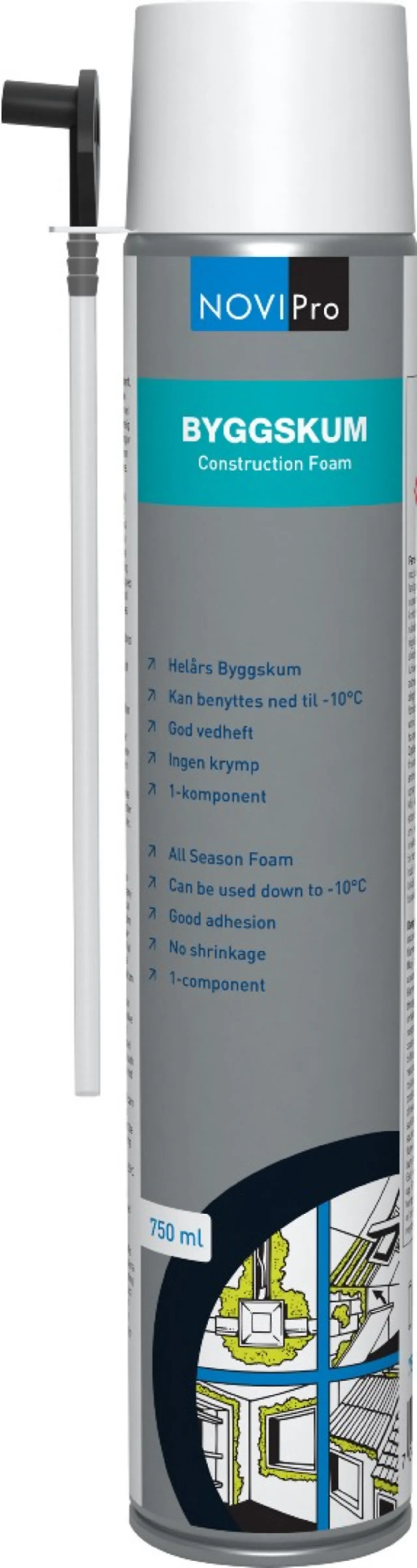 Byggskum 750 ml