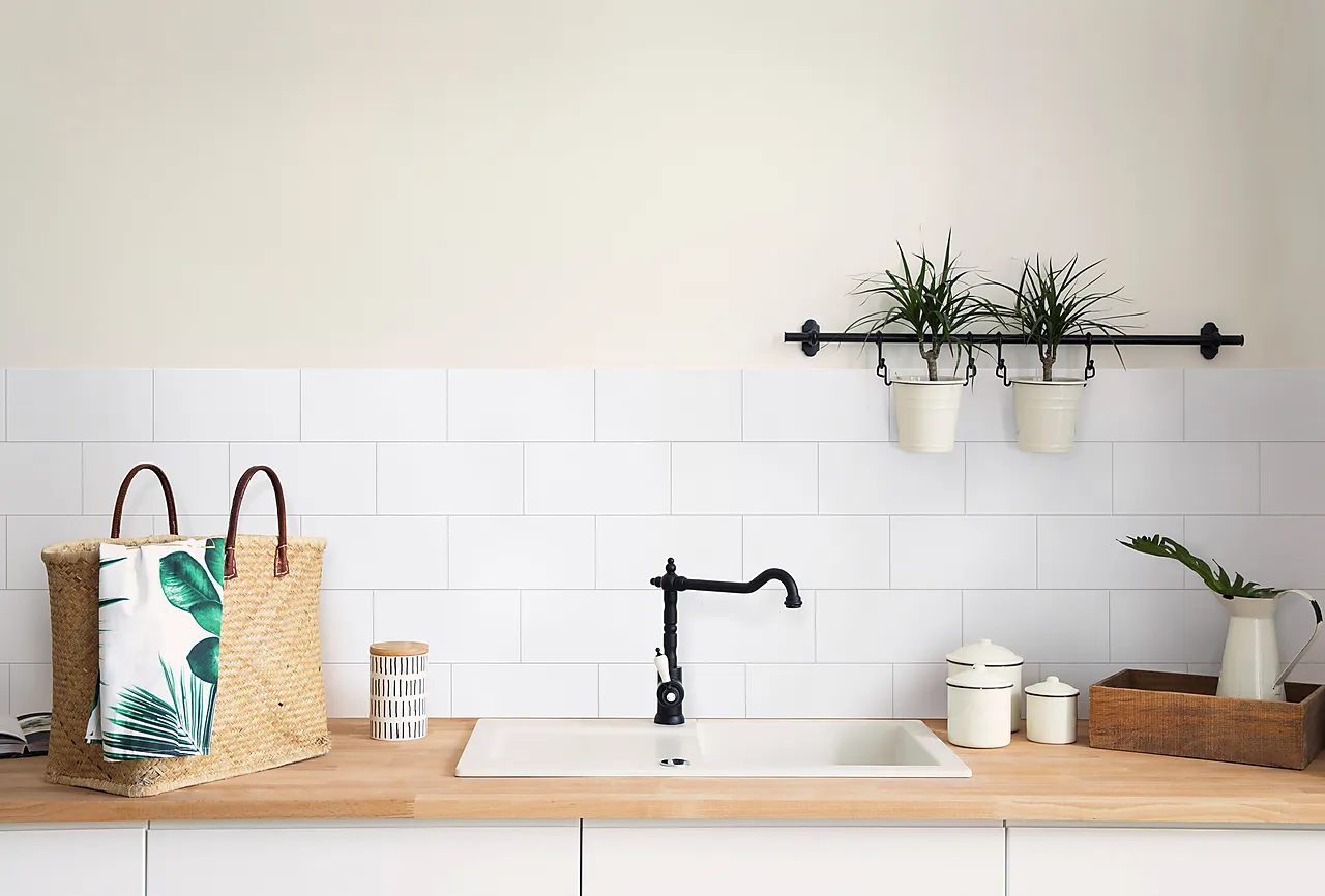 Kjøkkenplate Kitchen Wall Hvit Snø Subway 20x10 cm Kjøkkenplate Kitchen Wall Hvit Snø Subway 20x10 cm