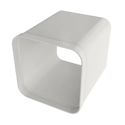 Skjøtekanal 12 cm plast 4x4