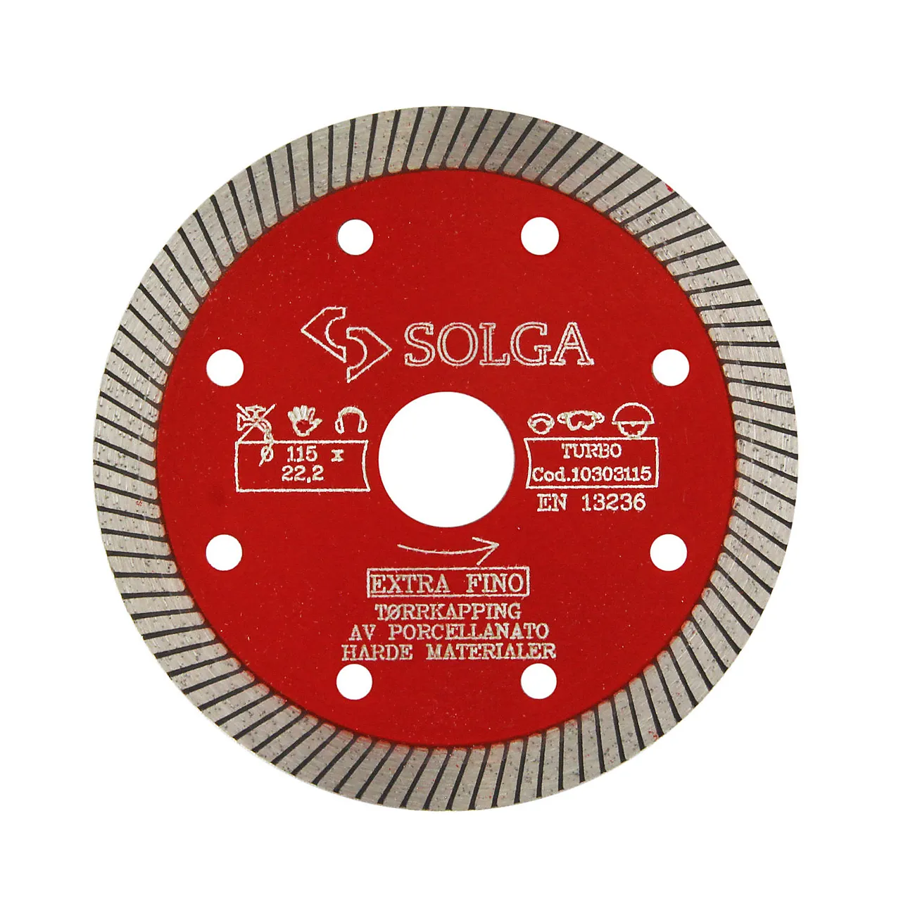 Diamantblad 115 x 22,2 turbo fin dry Diamantblad 115 x 22,2 turbo fin dry