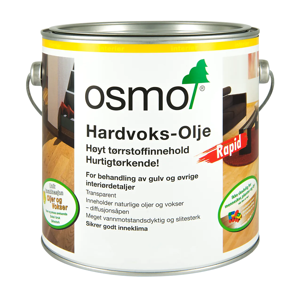 Hardvoksolje Rapid 3262 matt 2,5 liter Hardvoksolje Rapid 3262 matt 2,5 liter