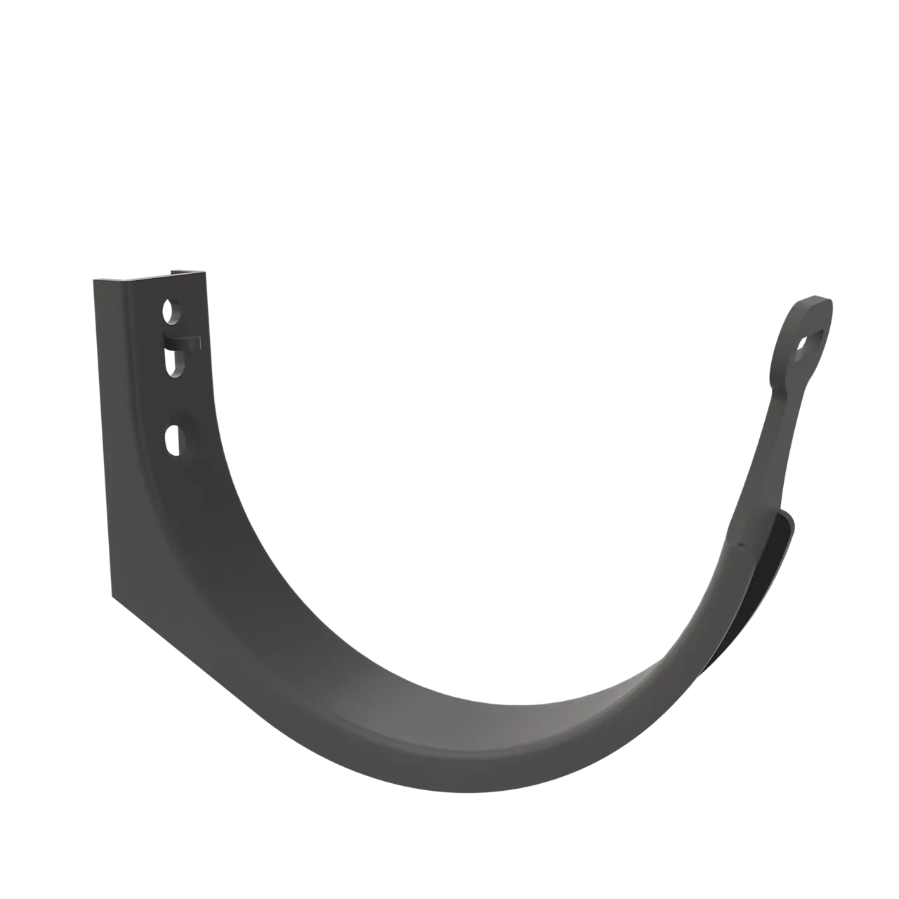 Krok til takrenne 150 mm kort for overligger mørk grå Krok til takrenne 150 mm kort for overligger mørk grå