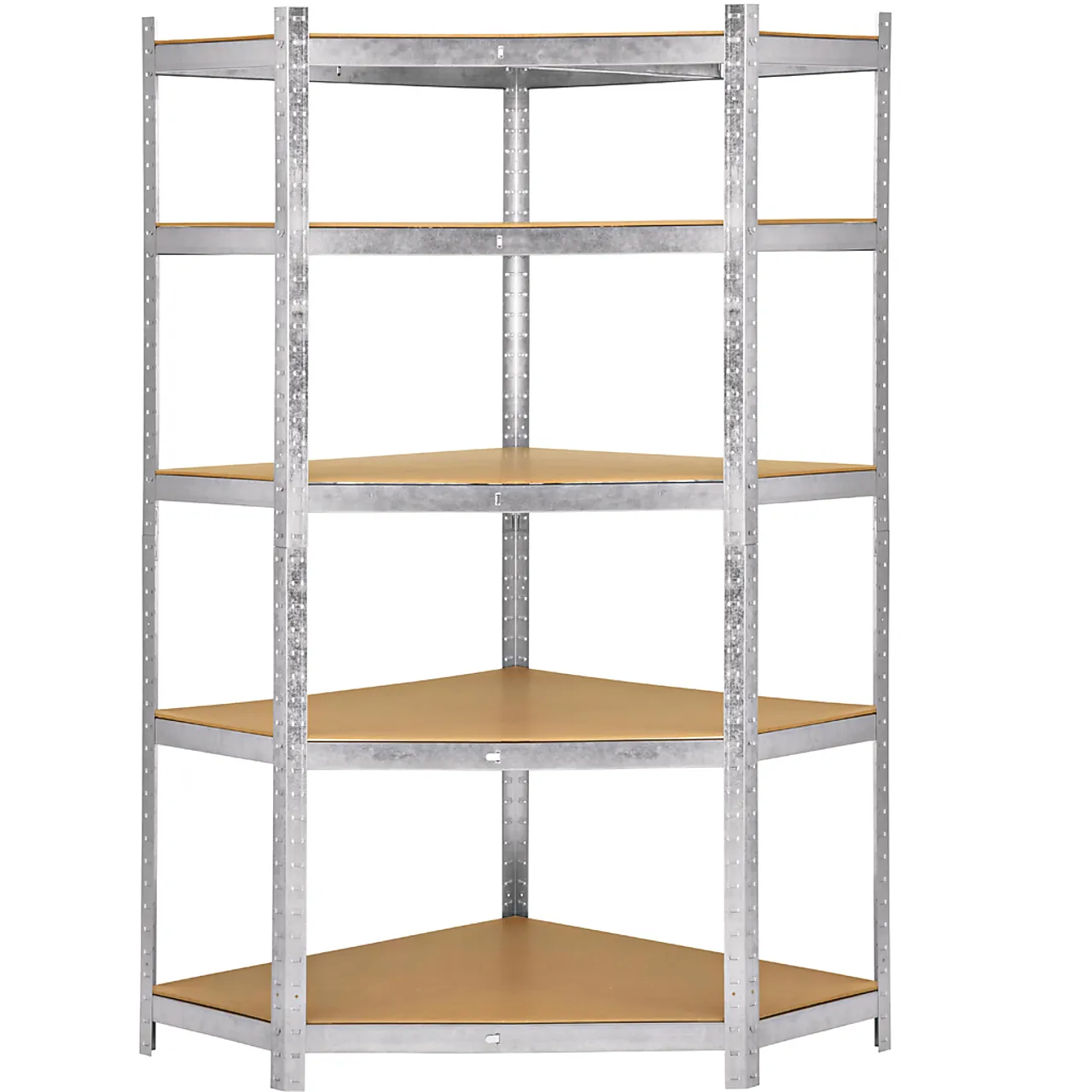 Hyllereol galvanisert stål med hjørne 180x90x90x40 cm Hyllereol galvanisert stål med hjørne 180x90x90x40 cm