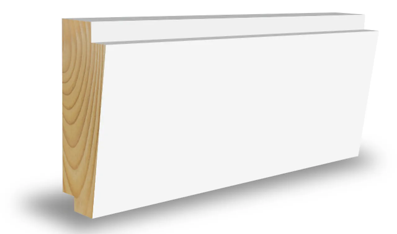 Taklist furu dobbelskygge hvit bomull S0502-Y 21x45x4400 mm Taklist furu dobbelskygge hvit bomull S0502-Y 21x45x4400 mm