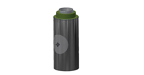 Stålpipe ø150 helis 278/550mm utv